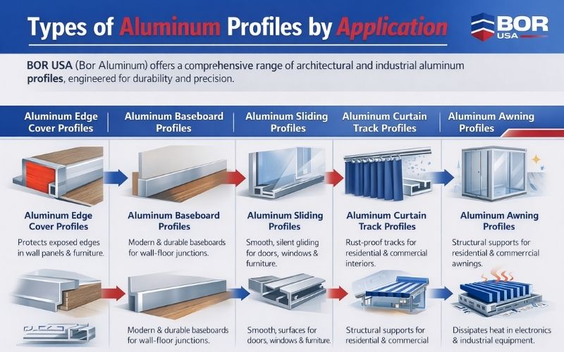 Types of Aluminum Profiles by Application