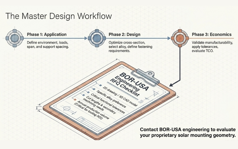 Solar Aluminum Extrusion Design Workflow
