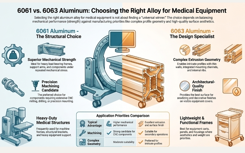 6061 vs. 6063 Aluminum Quick Comparison