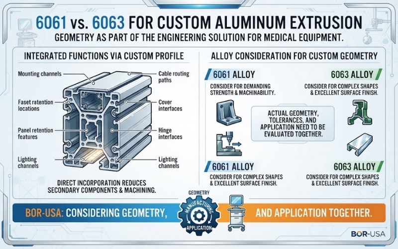 6061 vs. 6063 for Custom Aluminum Extrusion