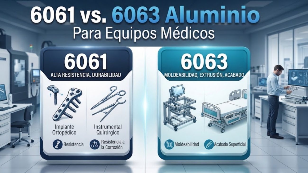Aluminio 6061 vs. 6063 para Equipos Médicos ¿Qué Aleación Debe Elegir