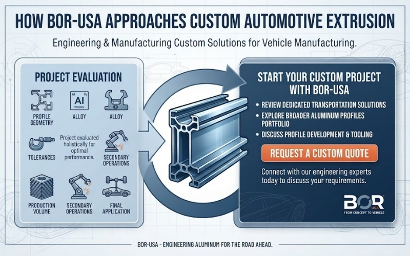 Custom Automotive Extrusion costs for Automotive Parts 