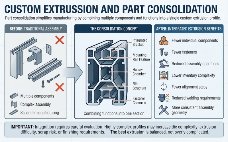 Custom Extrusion and Part Consolidation