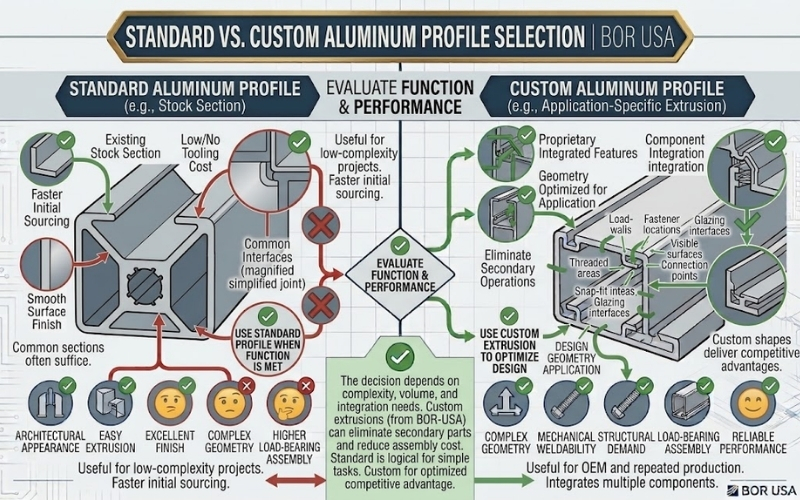 Decide Between a Standard and Custom Aluminum Profile