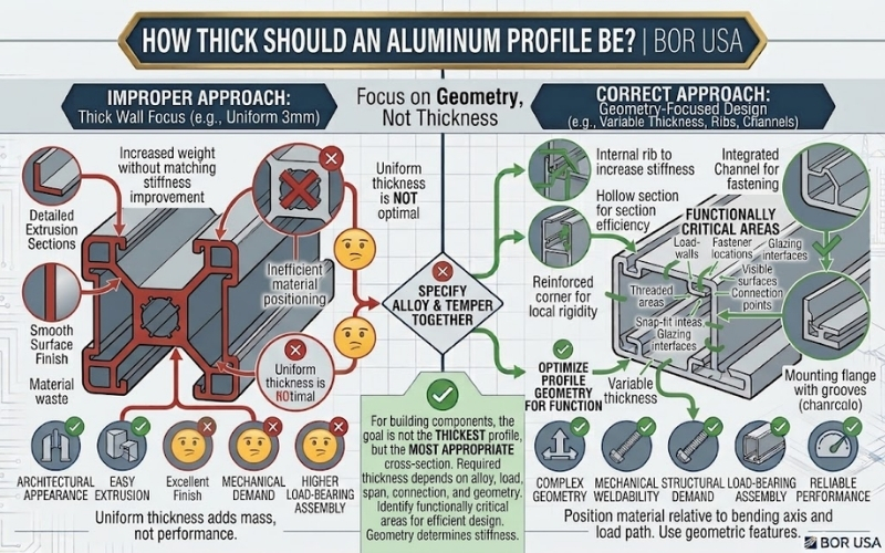 How Thick Should an Aluminum Profile Be