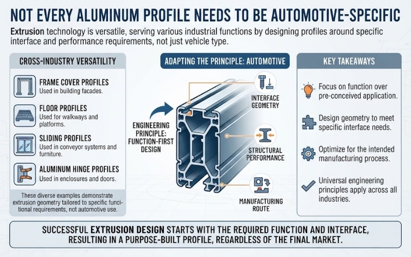 Not Every Aluminum Profile Needs to Be Automotive-Specific