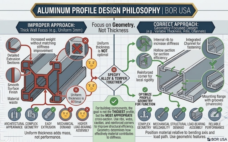 Profile Geometry Often Matters More Than Increasing Wall Thickness
