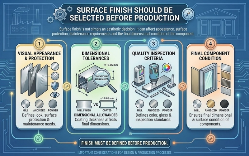 Surface Finish Should Be Selected Before Production