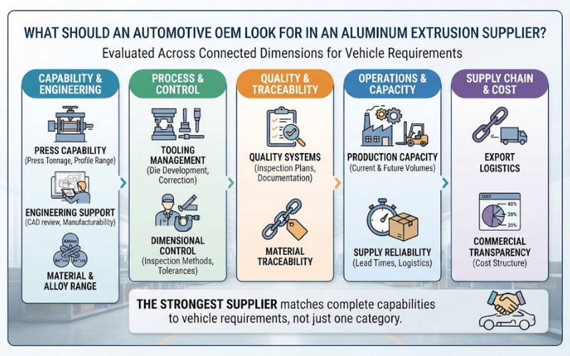 What Should an Automotive OEM Look for in an Aluminum Extrusion Supplier