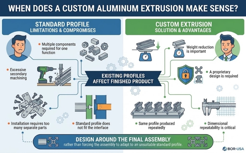 When Does a Custom Aluminum Extrusion Make Sense?
